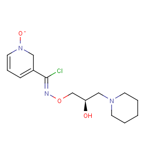 CAS No:289893-25-0 3-Pyridinecarboximidoylchloride, N-[(2R)-2-hydroxy-3-(1-piperidinyl)propoxy]-, 1-oxide