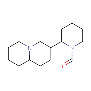 CAS No:29073-26-5 1-Piperidinecarboxaldehyde,2-[(3S,9aR)- octahydro-2H-quinolizin-3-yl]-,(2S)- 