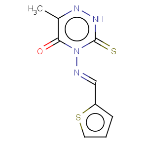 CAS No:292053-22-6 1,2,4-Triazin-5(2H)-one,3,4-dihydro-6-methyl-4-[(2-thienylmethylene)amino]-3-thioxo-