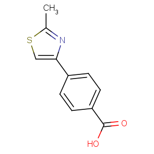 CAS No:294620-60-3 4-(2-methyl-1,3-thiazol-4-yl)benzoic acid
