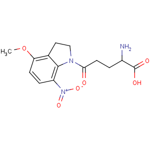 CAS No:295325-62-1 (2S)-2-amino-5-(4-methoxy-7-nitro-2,3-dihydroindol-1-yl)-5-oxopentanoic<br />acid