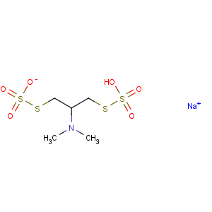 CAS No:29547-00-0 sodium S-[2-(dimethylamino)-3-(sulfosulfanyl)propyl] sulfurothioate