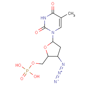 CAS No:29706-85-2 5'-Thymidylic acid,3'-azido-3'-deoxy-