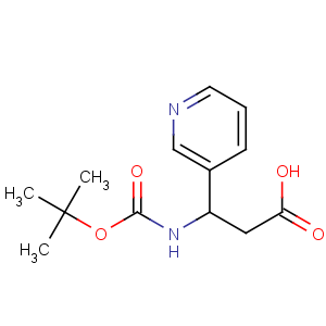 CAS No:297773-45-6 (3S)-3-[(2-methylpropan-2-yl)oxycarbonylamino]-3-pyridin-3-ylpropanoic<br />acid
