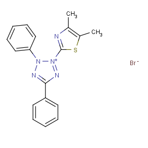 CAS No:298-93-1 2-(3,5-diphenyltetrazol-2-ium-2-yl)-4,5-dimethyl-1,3-thiazole