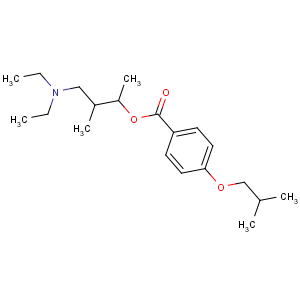 CAS No:299-61-6 [4-(diethylamino)-3-methylbutan-2-yl] 4-(2-methylpropoxy)benzoate