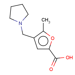 CAS No:299920-96-0 2-Furancarboxylic acid,5-methyl-4-(1-pyrrolidinylmethyl)-