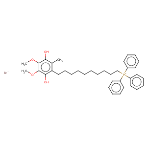 CAS No:299975-19-2 Phosphonium,[10-(2,5-dihydroxy-3,4-dimethoxy-6-methylphenyl)decyl]triphenyl-, bromide (1:1)