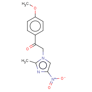 CAS No:300395-93-1 1-(4-methoxyphenyl)-2-(2-methyl-4-nitro-1h-imidazol-1-yl)ethan-1-one