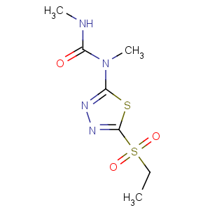 CAS No:30043-49-3 1-(5-ethylsulfonyl-1,3,4-thiadiazol-2-yl)-1,3-dimethylurea