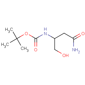 CAS No:30044-67-8 tert-butyl N-[(2S)-4-amino-1-hydroxy-4-oxobutan-2-yl]carbamate