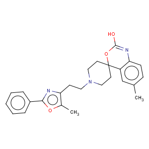 CAS No:300816-15-3 6-methyl-1'-[2-(5-methyl-2-phenyl-1,3-oxazol-4-yl)ethyl]spiro[3,1-benzoxazine-4,4'-piperidin]-2(1H)-one