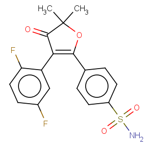 CAS No:301693-32-3 Benzenesulfonamide,4-[3-(2,5-difluorophenyl)-4,5-dihydro-5,5-dimethyl-4-oxo-2-furanyl]-