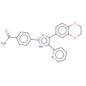 CAS No:301836-43-1 Benzamide,4-[4-(2,3-dihydro-1,4-benzodioxin-6-yl)-5-(2-pyridinyl)-1H-imidazol-2-yl]-