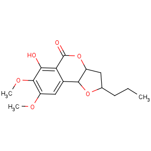 CAS No:30270-60-1 (2S,3aR,9bR)-6-hydroxy-7,8-dimethoxy-2-propyl-2,3,3a,<br />9b-tetrahydrofuro[3,2-c]isochromen-5-one