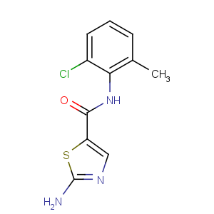 CAS No:302964-24-5 2-amino-N-(2-chloro-6-methylphenyl)-1,3-thiazole-5-carboxamide