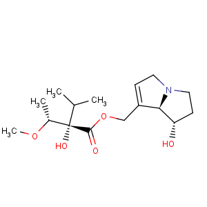 CAS No:303-33-3 Butanoic acid,2-hydroxy-2-[(1R)-1-methoxyethyl]-3-methyl-,[(1S,7aR)-2,3,5,7a-tetrahydro-1-hydroxy-1H-pyrrolizin-7-yl]methyl ester, (2S)-