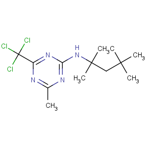 CAS No:30357-42-7 1,3,5-Triazin-2-amine,4-methyl-N-(1,1,3,3-tetramethylbutyl)-6-(trichloromethyl)-