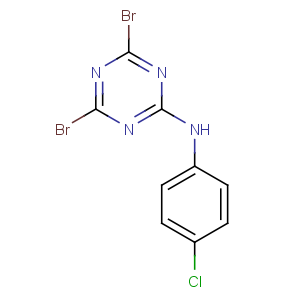 CAS No:30357-83-6 4,6-dibromo-N-(4-chlorophenyl)-1,3,5-triazin-2-amine