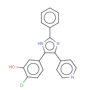 CAS No:303727-31-3 2-chloro-5-(2-phenyl-5-pyridin-4-yl-1H-imidazol-4-yl)phenol