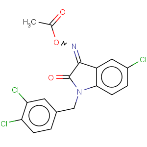 CAS No:303998-55-2 3-[(acetyloxy)imino]-5-chloro-1-(3,4-dichlorobenzyl)-1,3-dihydro-2H-indol-2-one