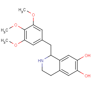 CAS No:30418-38-3 6,7-Isoquinolinediol,1,2,3,4-tetrahydro-1-[(3,4,5-trimethoxyphenyl)methyl]-, (1S)-