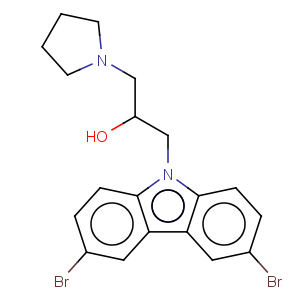 CAS No:304893-77-4 9H-Carbazole-9-ethanol,3,6-dibromo-a-(1-pyrrolidinylmethyl)-