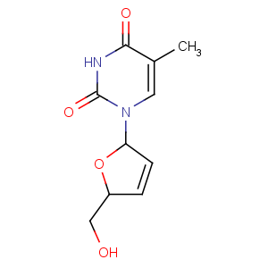 CAS No:3056-17-5 1-[(2R,5S)-5-(hydroxymethyl)-2,<br />5-dihydrofuran-2-yl]-5-methylpyrimidine-2,4-dione