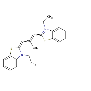 CAS No:3065-79-0 (2Z)-3-ethyl-2-[(E)-3-(3-ethyl-1,<br />3-benzothiazol-3-ium-2-yl)-2-methylprop-2-enylidene]-1,<br />3-benzothiazole