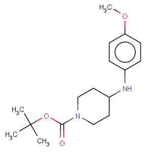 CAS No:306934-84-9 1-Piperidinecarboxylicacid, 4-[(4-methoxyphenyl)amino]-, 1,1-dimethylethyl ester