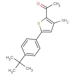 CAS No:306935-12-6 1-[3-amino-5-(4-tert-butylphenyl)thiophen-2-yl]ethanone