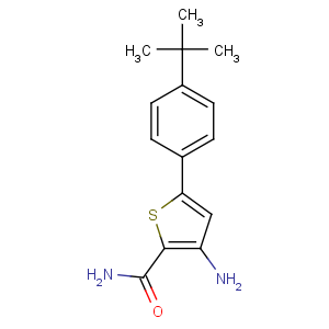 CAS No:306935-13-7 3-amino-5-(4-tert-butylphenyl)thiophene-2-carboxamide