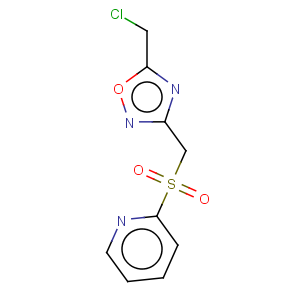 CAS No:306935-20-6 Pyridine,2-[[[5-(chloromethyl)-1,2,4-oxadiazol-3-yl]methyl]sulfonyl]-