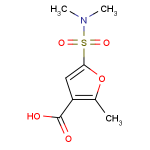 CAS No:306936-39-0 5-(dimethylsulfamoyl)-2-methylfuran-3-carboxylic acid