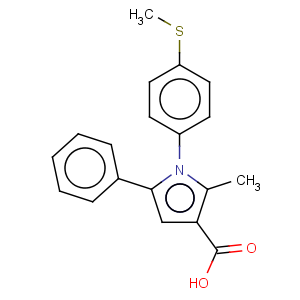 CAS No:306936-46-9 1H-Pyrrole-3-carboxylicacid, 2-methyl-1-[4-(methylthio)phenyl]-5-phenyl-