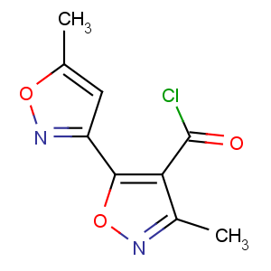 CAS No:306936-71-0 3-methyl-5-(5-methyl-1,2-oxazol-3-yl)-1,2-oxazole-4-carbonyl chloride