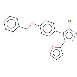 CAS No:306936-84-5 3H-1,2,4-Triazole-3-thione,5-(2-furanyl)-2,4-dihydro-4-[4-(phenylmethoxy)phenyl]-
