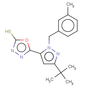 CAS No:306937-16-6 5-[3-(tert-butyl)-1-(3-methylbenzyl)-1H-pyrazol-5-yl]-1,3,4-oxadiazole-2-thiol