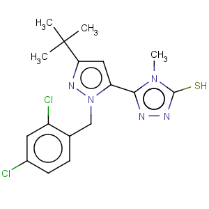 CAS No:306937-18-8 3H-1,2,4-Triazole-3-thione,5-[1-[(2,4-dichlorophenyl)methyl]-3-(1,1-dimethylethyl)-1H-pyrazol-5-yl]-2,4-dihydro-4-methyl-