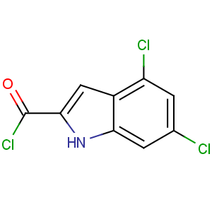 CAS No:306937-25-7 4,6-dichloro-1H-indole-2-carbonyl chloride