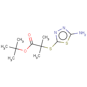 CAS No:307352-75-6 Propanoic acid,2-[(5-amino-1,3,4-thiadiazol-2-yl)thio]-2-methyl-, 1,1-dimethylethyl ester