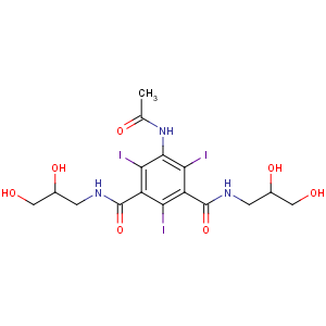 CAS No:31127-80-7 5-acetamido-1-N,3-N-bis(2,3-dihydroxypropyl)-2,4,6-triiodobenzene-1,<br />3-dicarboxamide