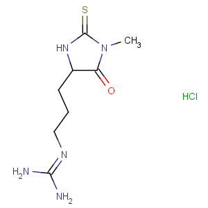 CAS No:3119-96-8 2-[3-(1-methyl-5-oxo-2-sulfanylideneimidazolidin-4-yl)propyl]guanidine