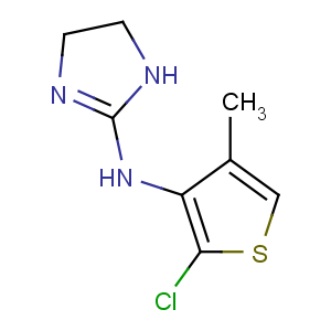 CAS No:31428-61-2 N-(2-chloro-4-methylthiophen-3-yl)-4,5-dihydro-1H-imidazol-2-amine