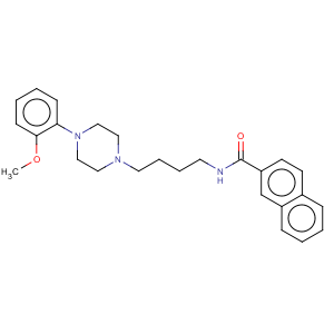 CAS No:314776-92-6 2-Naphthalenecarboxamide,N-[4-[4-(2-methoxyphenyl)-1-piperazinyl]butyl]-, hydrochloride (1:1)