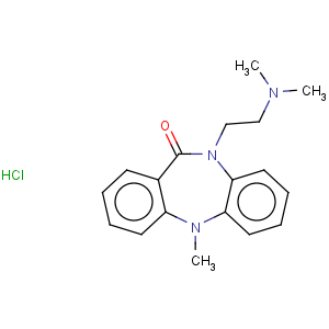 CAS No:315-80-0 11H-Dibenzo[b,e][1,4]diazepin-11-one,10-[2-(dimethylamino)ethyl]-5,10-dihydro-5-methyl-, hydrochloride (1:1)