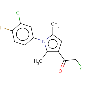 CAS No:315710-83-9 Ethanone,2-chloro-1-[1-(3-chloro-4-fluorophenyl)-2,5-dimethyl-1H-pyrrol-3-yl]-