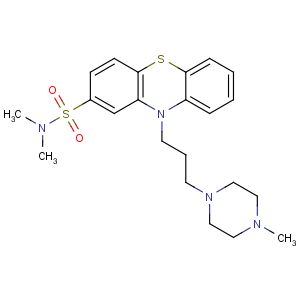 CAS No:316-81-4 N,<br />N-dimethyl-10-[3-(4-methylpiperazin-1-yl)propyl]phenothiazine-2-<br />sulfonamide