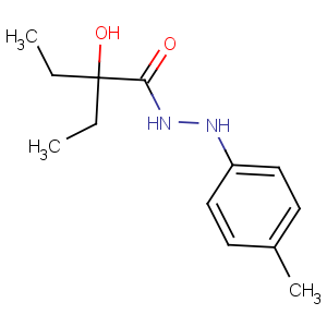 CAS No:3166-52-7 Butanoic acid,2-ethyl-2-hydroxy-, 2-(4-methylphenyl)hydrazide