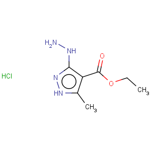 CAS No:31697-10-6 1H-Pyrazole-4-carboxylicacid, 3-hydrazinyl-5-methyl-, ethyl ester, hydrochloride (1:1)